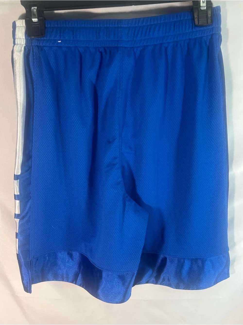 Nike Men's Blue Athletic Shorts with White Swoosh
